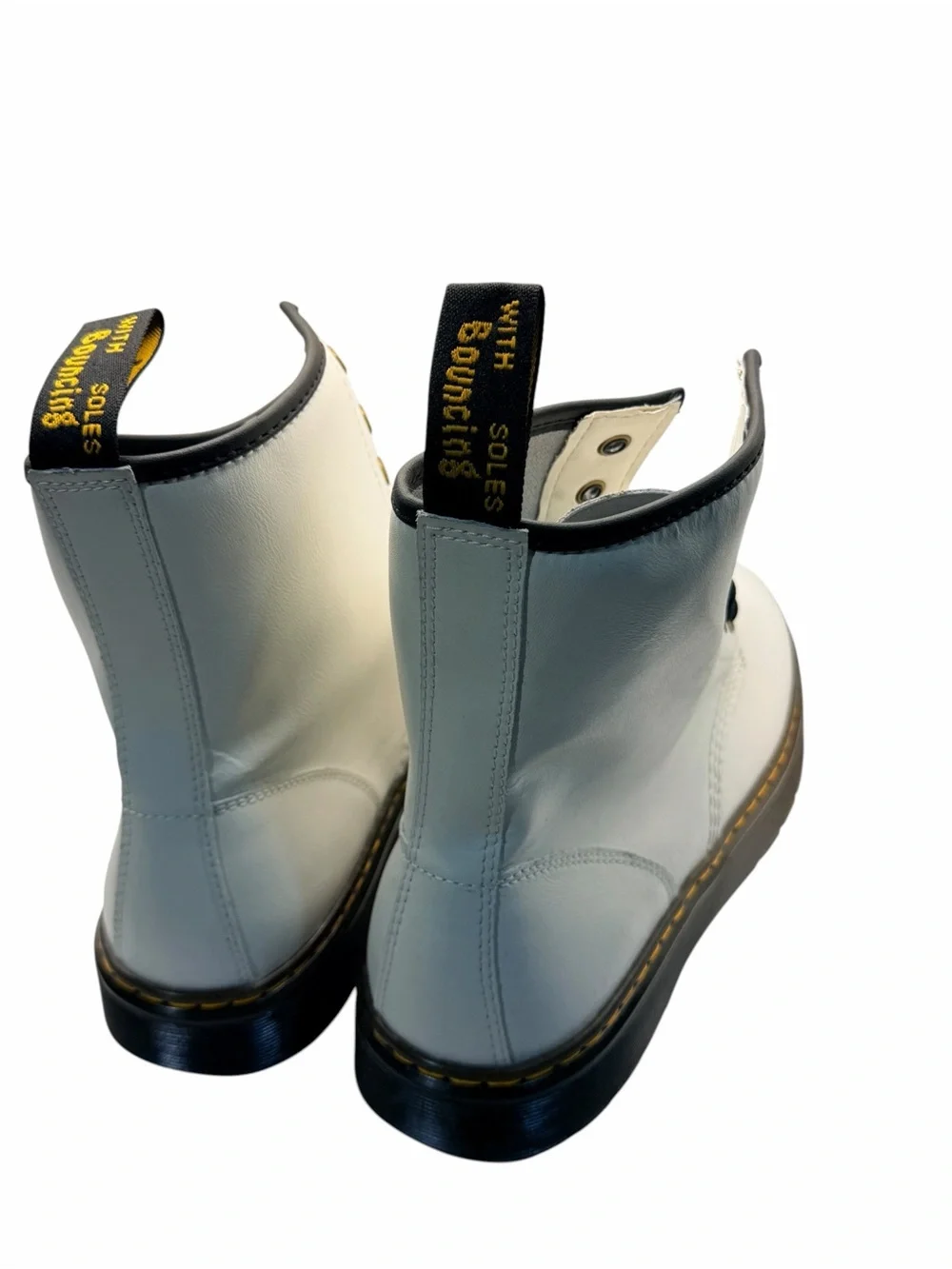 Dr. Martens Zavala White 8-Eye Boots Men’s Size 12 US / UK 11 / EU 46